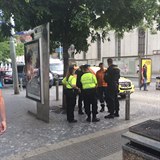 Policist jsou i ped OC Nov Smchov.