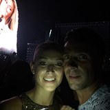 Roman Vojtek a Petra Vrasprov si koncert Beyonc uili.