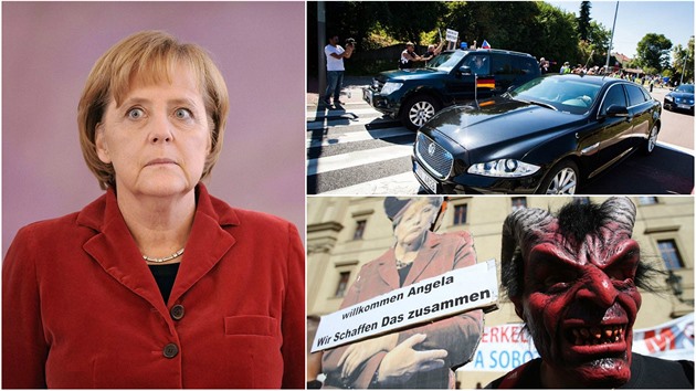 Angelu Merkel se v Praze pokusila zabít atentátník, píí nmecká média.