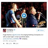 James Corden a Coldplay