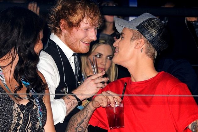 Justin Bieber a Ed Sheeran