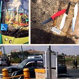 Palestinci krom tok s noi i najdli autem do autobusu a hzeli po lidech...