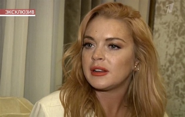 Lindsay Lohan svou zpovdí v Rusku okovala.