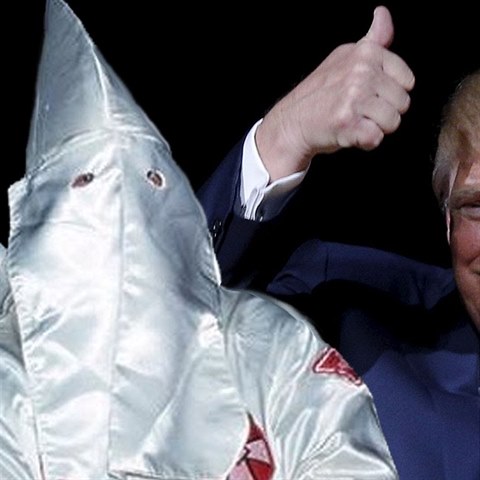 Donald Trump je spojovn s rasistickm hnutm Ku-klux-klan. On sm se tomu...