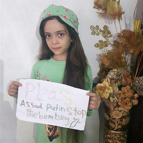 Sedmilet Bana Alabed z Aleppa pros Assada a Putina, aby msto pestali...