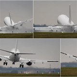 Přistávající boeing měl na letišti Václava Havla velké problémy. Přistávající boeing měl na letišti Václava Havla velké problémy.