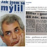 Zeman se mlil, nejen v politice.