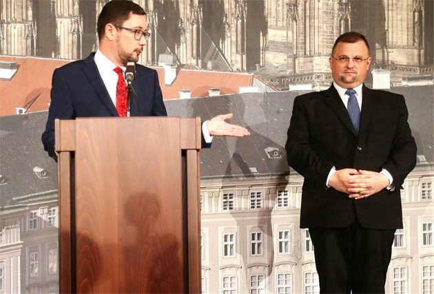 Duo Ováek - Forejt na tiskové konferenci.