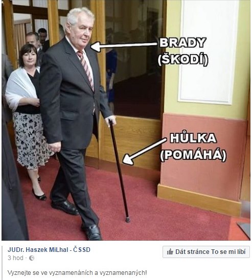 Zemanova kauza o nevyznamenn Bradyho.