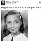 Hillary sdlela svou fotku z dtstv a popla si sama k narozeninm jako...