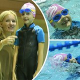 Dcera Petry a Jiho Paroubkovch je plaveck talent.