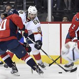 Jaromr Jgr se sna prosadit proti obran Washingtonu Capitals.