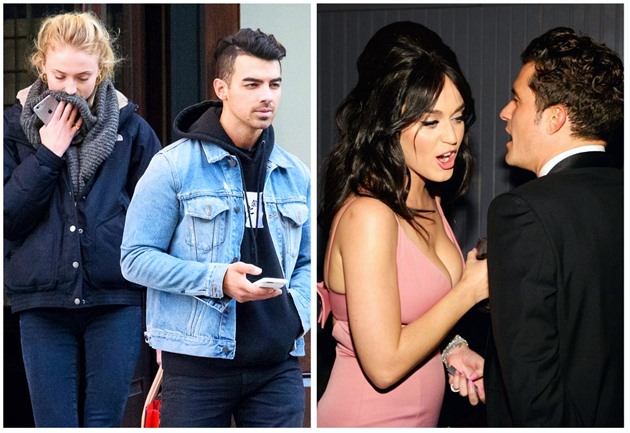 Joe Jonas a Sophie Turner / Katy Perry a Orlando Bloom