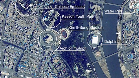 Satelitní zábry ze Severní Koreji.