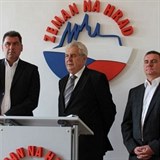 Zemana by do optovn kandidatury mli nejvce tlait Vratislav Myn a Martin...