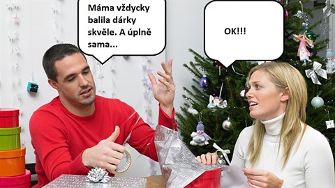 Na Vánoce je někdy těžké se nepohádat. Na Vánoce je někdy těžké se nepohádat.