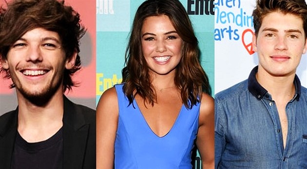 Louis Tomlinson, Danielle Campbell, Gregg Sulkin