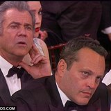Mel Gibson na pedvn cen Zlat Globus.