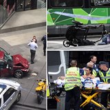 V australskm Melbourne vjel len idi autem do davu lid na autobusov...