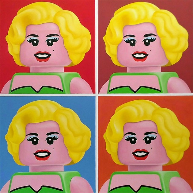 Lego figurky jako známé portréty