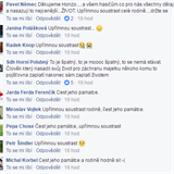 Diskuze na facebookov strnce pory.cz je opravdu zaplaven kondolennmi...