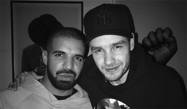 Liam se stavil za Drakem po koncert.