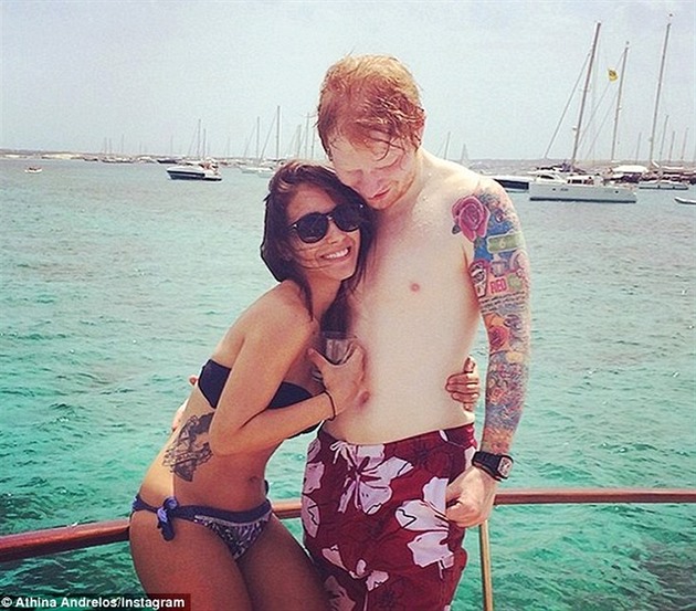 Athina Andrelos a Ed Sheeran