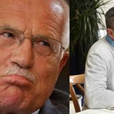 Vclav Klaus (vlevo) tvrd, e strana ODS je v souasnosti slab. Jeho syn...