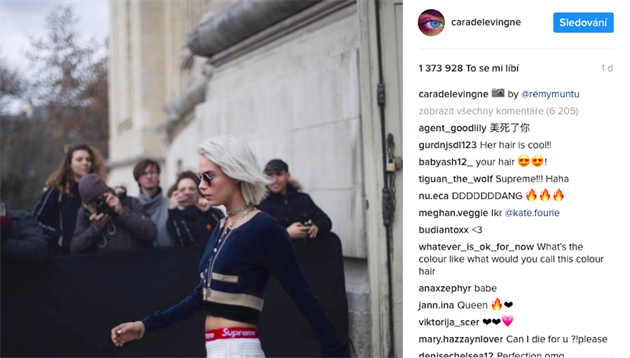 Modelka Cara Delevingne má nový úes!