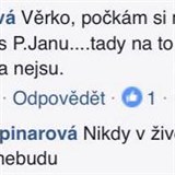 Vra pinarov odpovdla jedn z fanynek na koment. Odhalila v nm spor s...