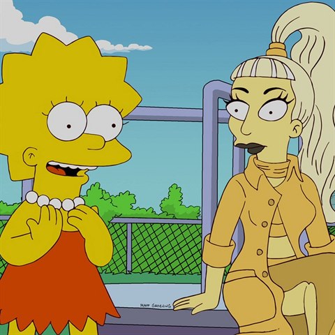 Lza Simpsonov a Lady Gaga