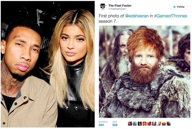 Tyga a Kylie Jenner / Ed Sheeran