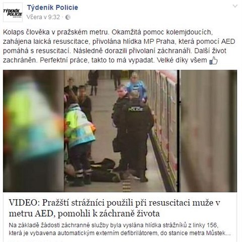 Na ppad upozornil Tdenk Policie na svm Facebooku.