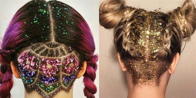 Glitter undercuts