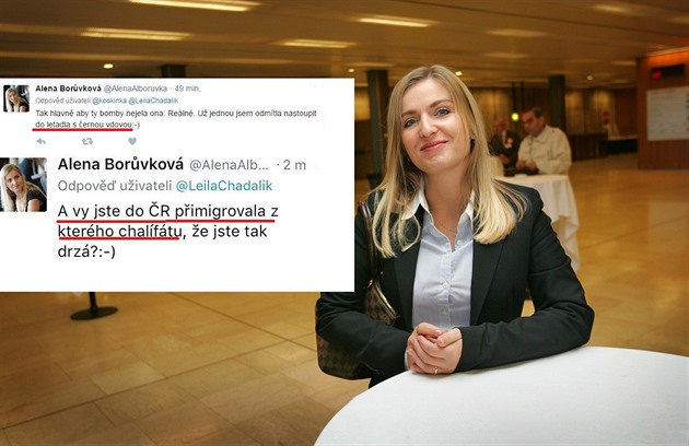 Borvková a její rasistické komentáe z pozice veejn inné osoby.