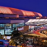 Singapore Changi International Airport je velice modern.