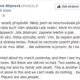 Barbora Strcov prozradila svtu svou zkuenost skrz Facebook.