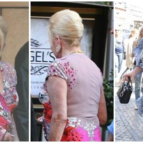 Ivana Trumpov pedvedla v Praze pestrou paletu outfit.
