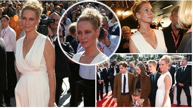 Uma Thurman pijela na festival rozladná.