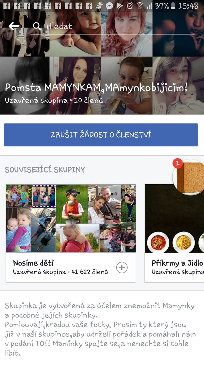 Rozzuen facebookov matky se daly na zboj a plnuj krveprolit. Teste se!