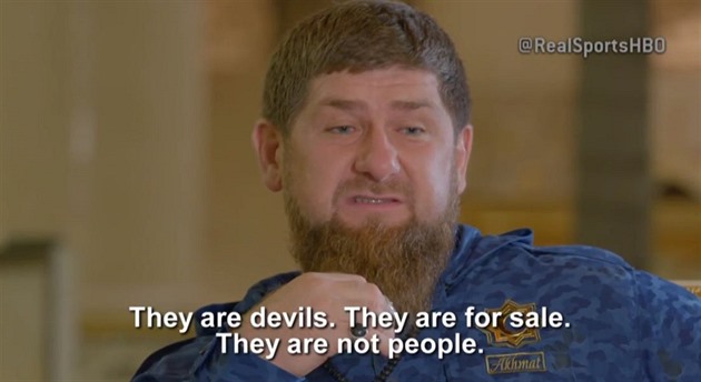 Ne jako státník, psobí Ramzan Kadyrov jako zloinec.