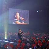Jihokorejsk rapper Park Jae-sang alias Psy.