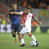 Josef Hubauer vedl Slavii jako kapitn, ani on vak obranu Apoelu nepokoil.