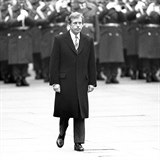 Vclav Havel pi prezidentsk inauguraci 29. prosince roku 1989.