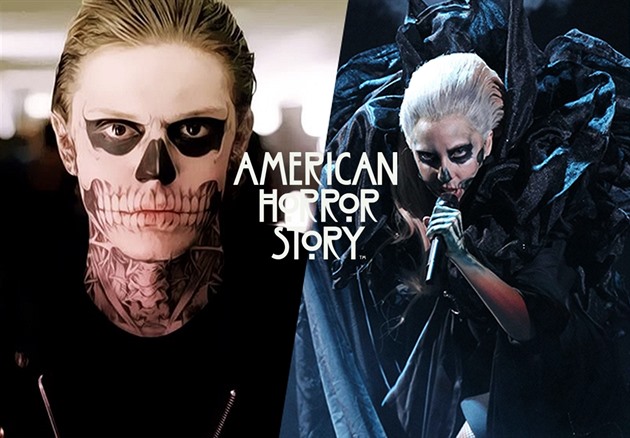 Evan Peters / Lady Gaga v American Horror Story