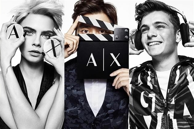 Cara Delevingne, Li YIfeng a Martin Garrix v kampani pro znaku Armani