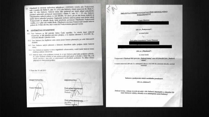 Na Facebooku Reportéři ČT umístili fotografii smlouvy, která má dokazovat, jak se Okamura na Úsvitu obohatil. Na Facebooku Reportéři ČT umístili fotografii smlouvy, která má dokazovat, jak se Okamura na Úsvitu obohatil.