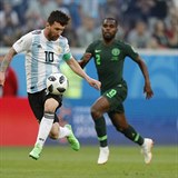 Lionel Messi proti Nigrii zabral, narozdl od zpasu s Chorvatskem.