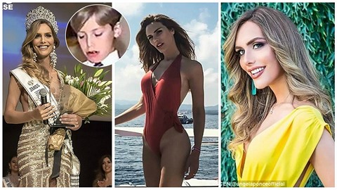 Je to první transgender modelka, co se stala španělskou Miss Universe a... Je to první transgender modelka, co se stala španělskou Miss Universe a...