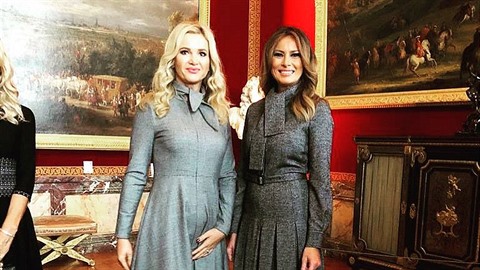 Monika Babišová a Melania Trump. Monika Babišová a Melania Trump.